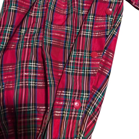 Vintage Isabel Garreton Red tartan romper size 3 - Picture 4 of 10
